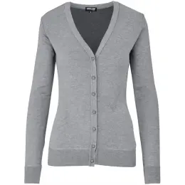 Ladies Waverley Cardigan Grey Front